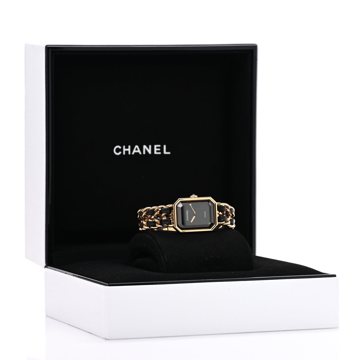 Stainless Steel Lambskin 20mm Chain Premiere Quartz Watch Gold M