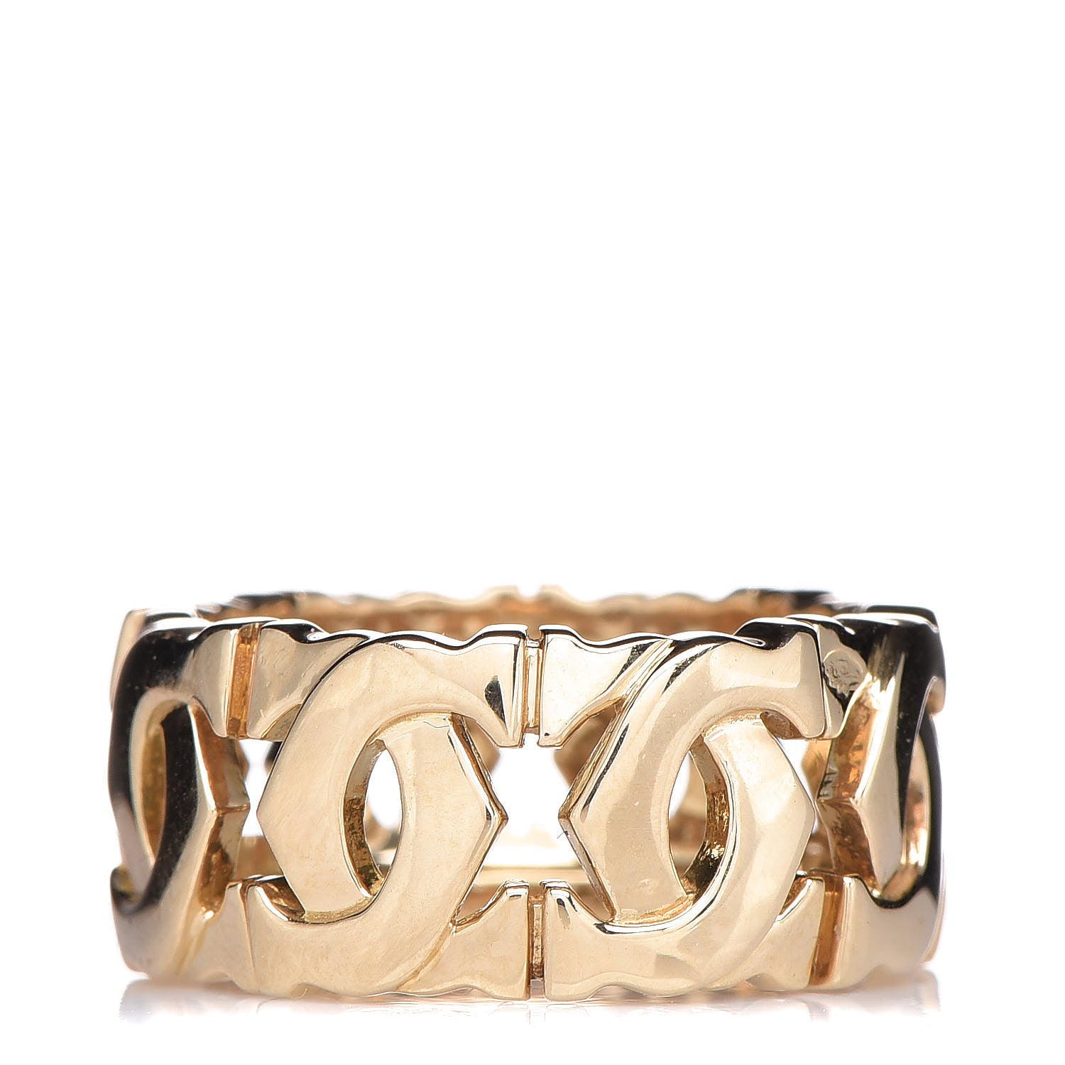 Cartier 18K Yellow Gold Entrelaces Ring 47 4 1 of 5