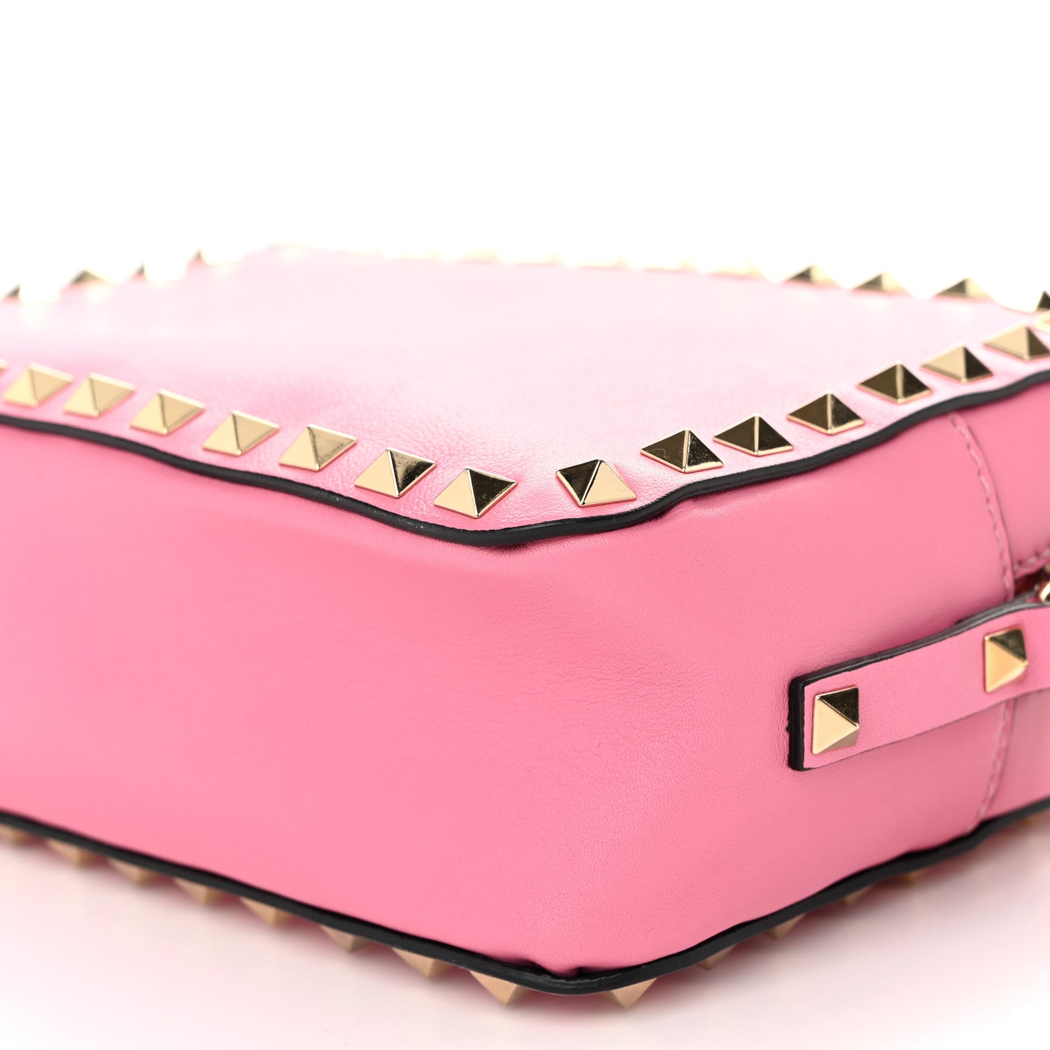 Valentino Garavani Calfskin Rockstud Camera Crossbody Bag Pink 10 of 10