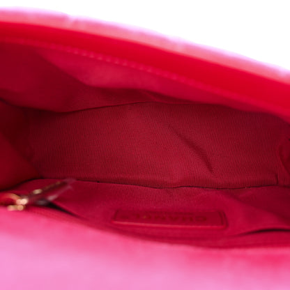 Chanel Velvet Quilted Mini Square Pearl Crush Flap Fuchsia 6 of 11