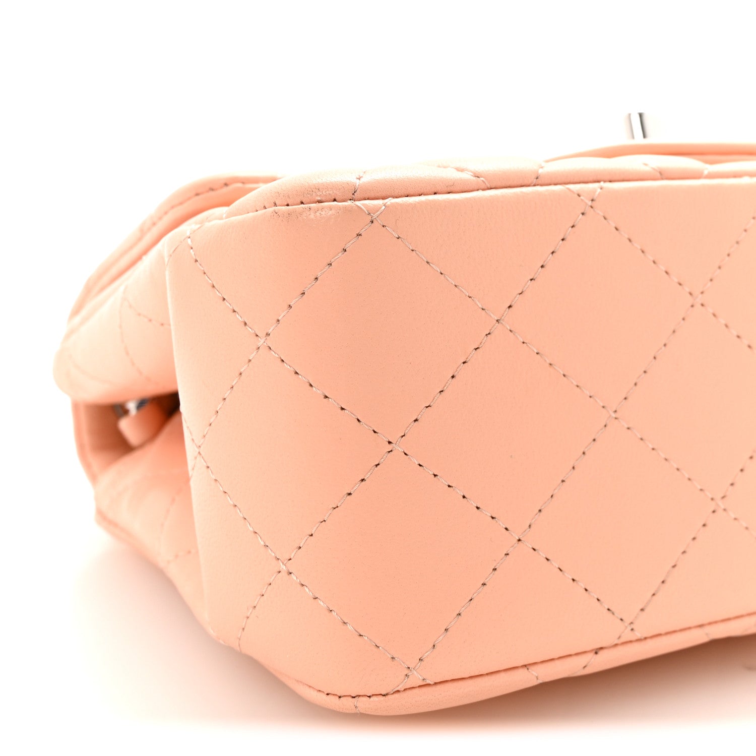 Chanel Lambskin Quilted Mini Square Flap Light Pink 9 of 10