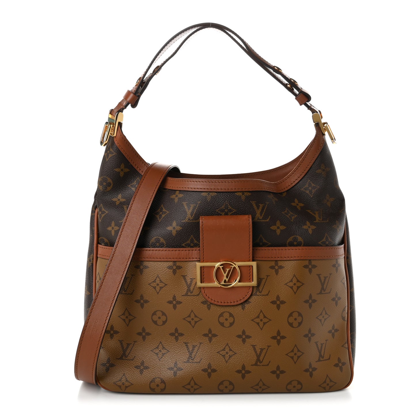 Reverse Monogram Dauphine Hobo MM