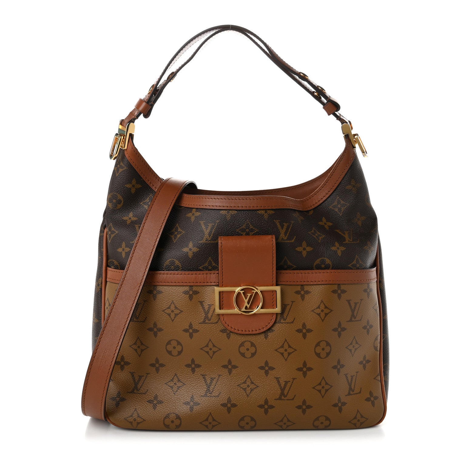 Louis Vuitton Reverse Monogram Dauphine Hobo MM 1 of 9