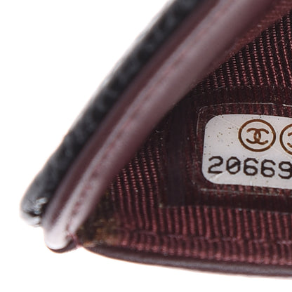Chanel Caviar Quilted Zipped Pocket Wallet Black 8 of 10