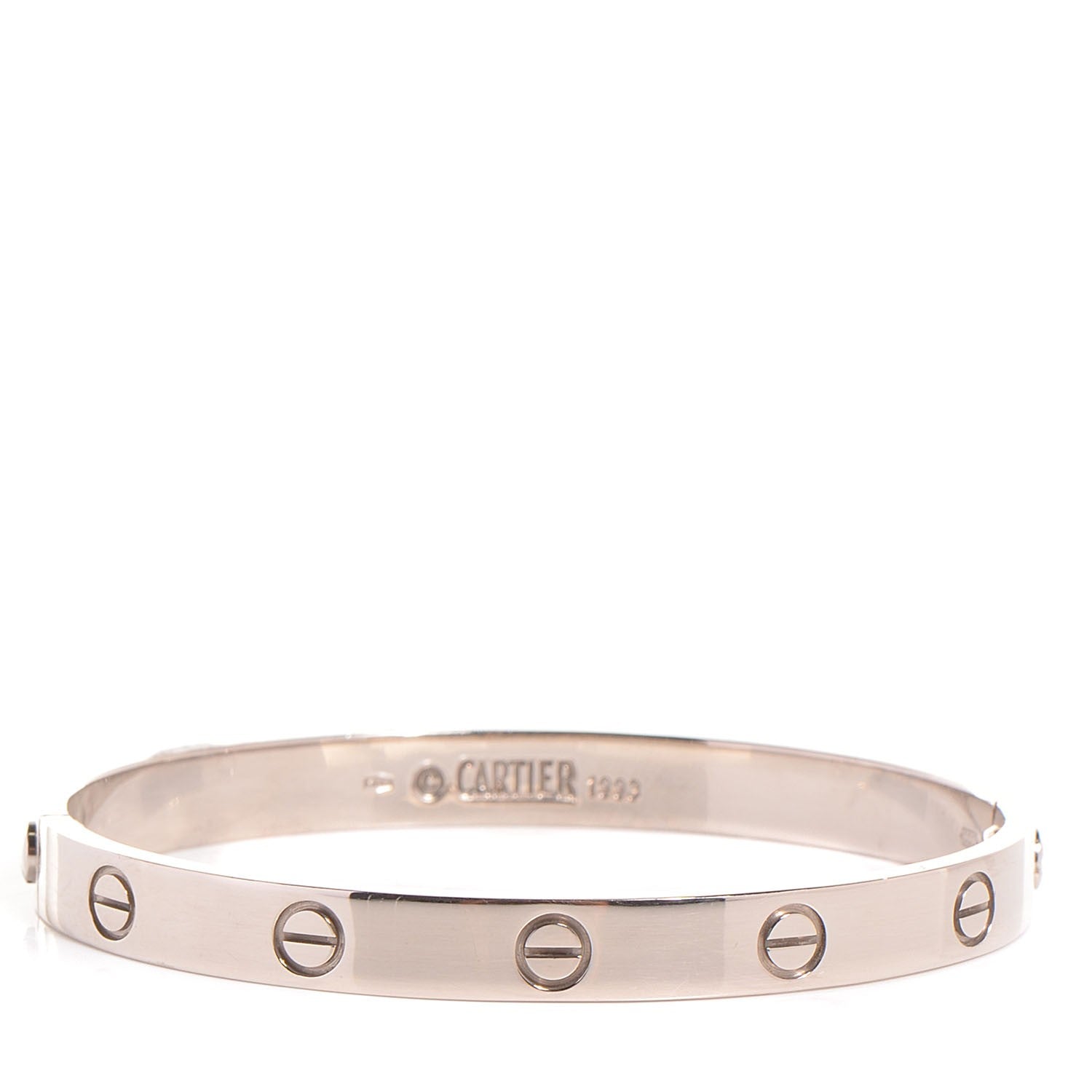 Cartier 18K White Gold LOVE Bracelet 17 1 of 6
