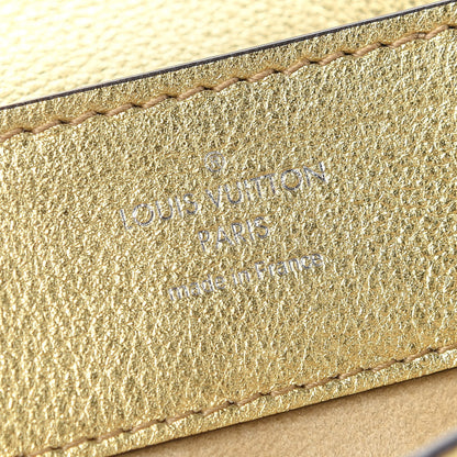 Louis Vuitton Metallic Calfskin Lockme Mini Backpack Gold 6 of 9