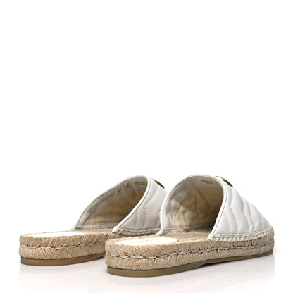 Gucci Nappa Matelasse GG Marmont Espadrille Slippers 41 Great White 4 of 10