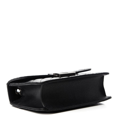 Chanel Goatskin Quilted Small CC University Top Handle Flap Black 4 of 11