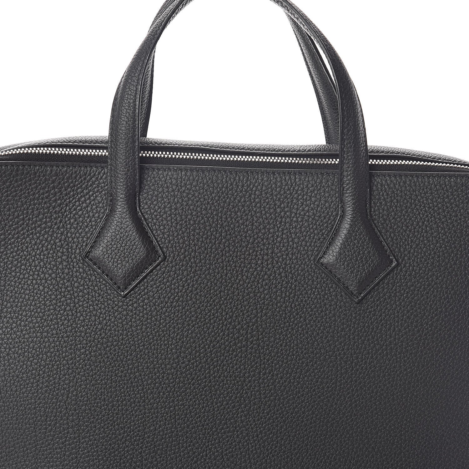 Hermes Togo Victoria Light Briefcase Black 7 of 10
