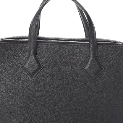 Hermes Togo Victoria Light Briefcase Black 7 of 10