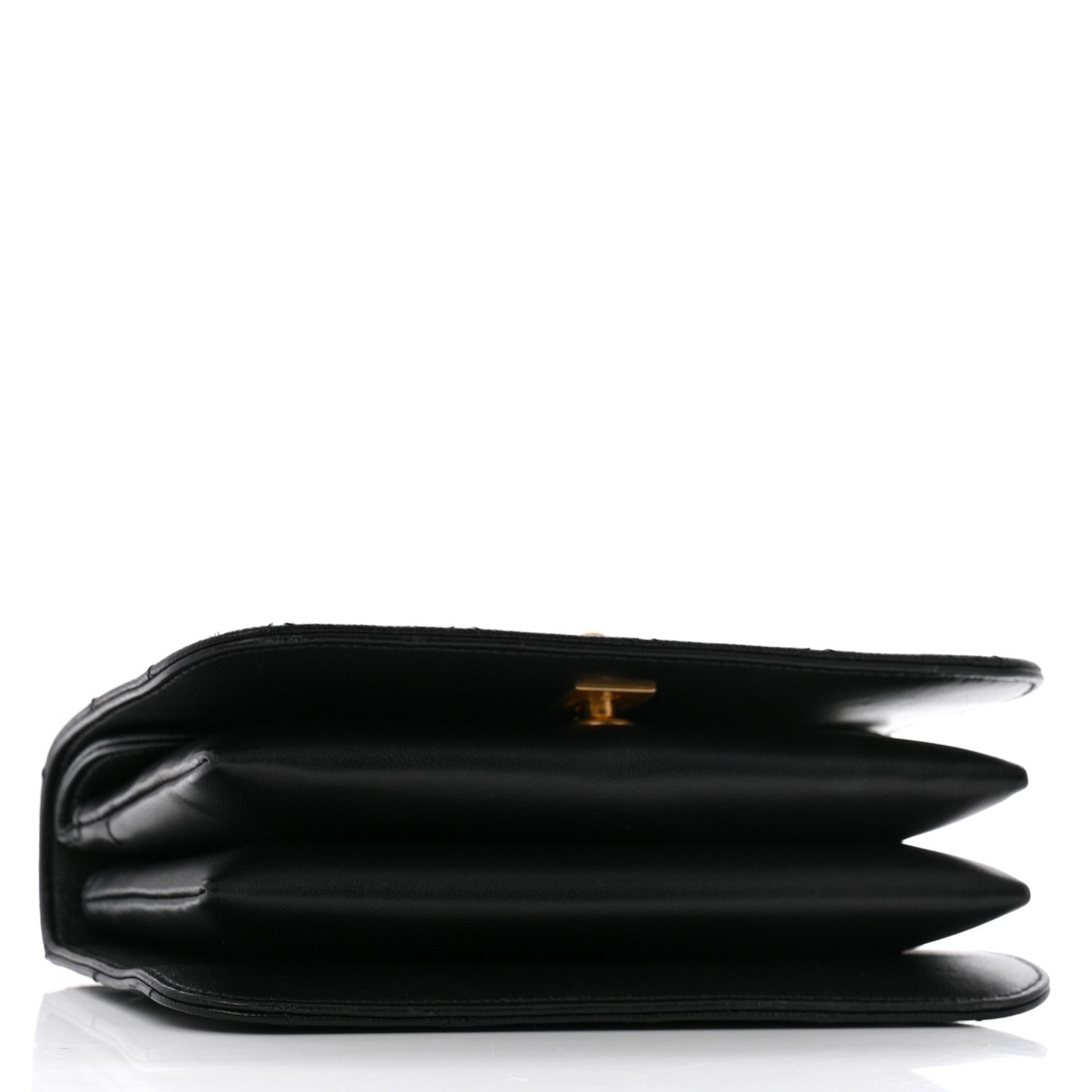 Caviar Quilted Mini Top Handle Flap Black