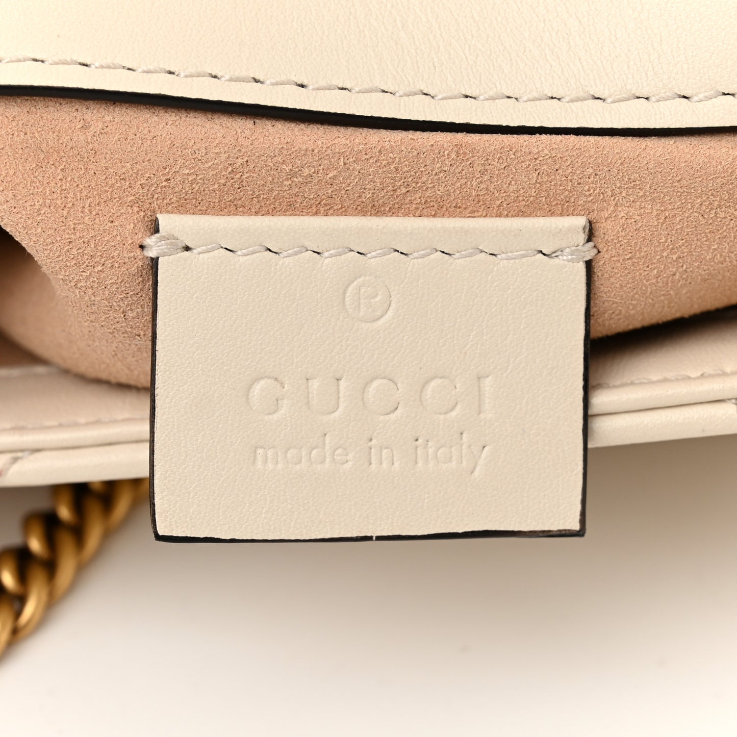 Calfskin Matelasse Super Mini GG Marmont Shoulder Bag White