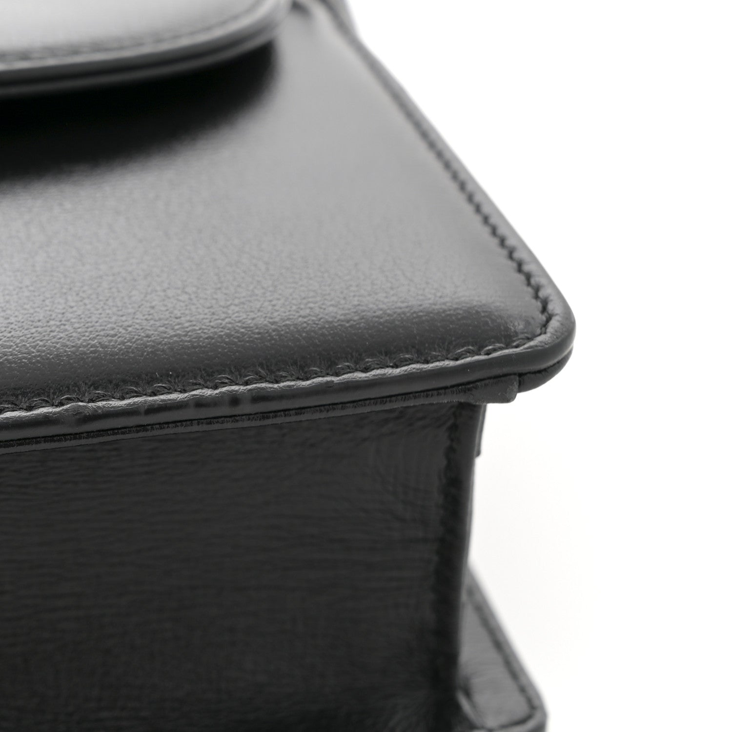 Gucci Textured Calfskin Small Torchon GG Ring Shoulder Bag Black 11 of 12