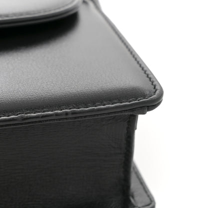 Gucci Textured Calfskin Small Torchon GG Ring Shoulder Bag Black 11 of 12