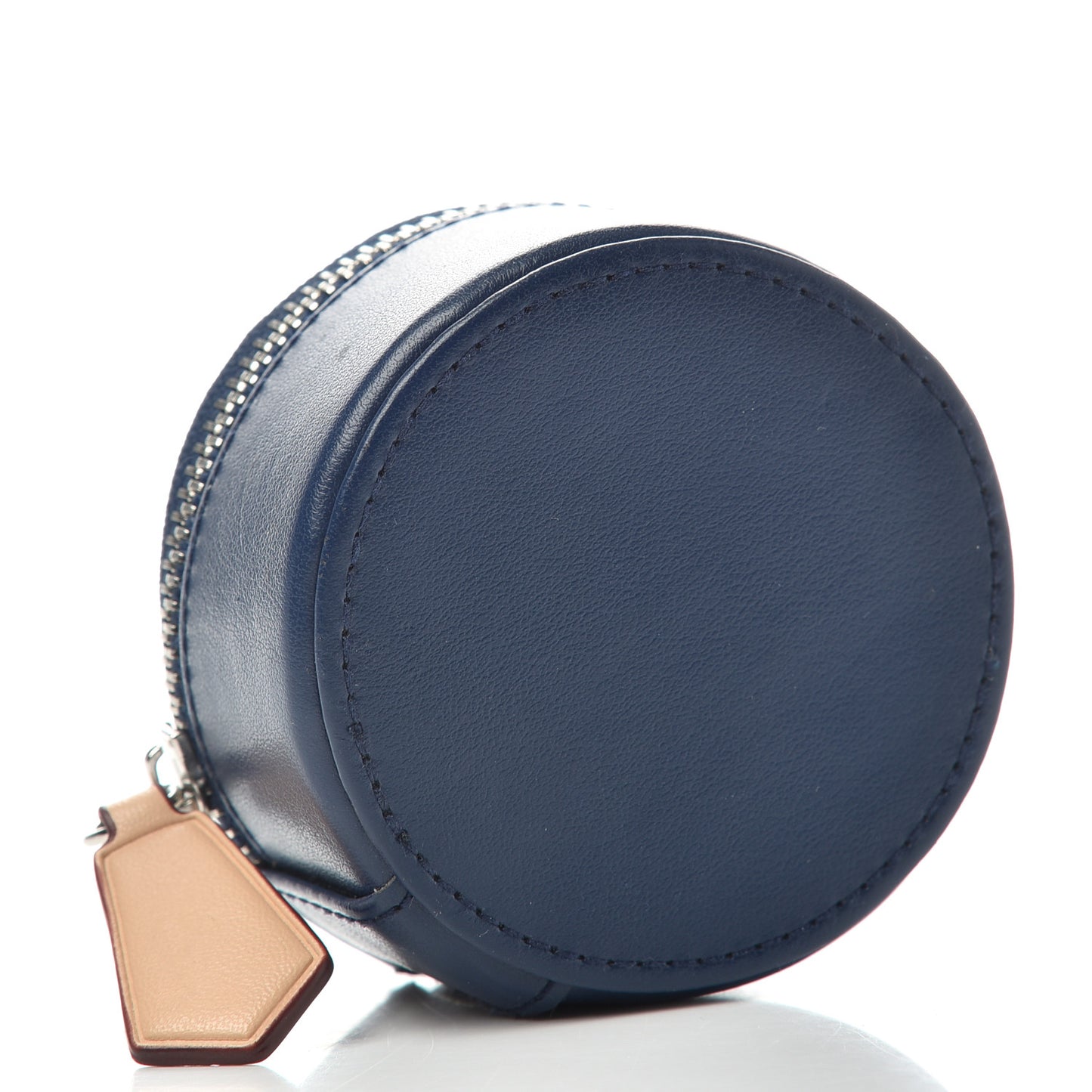 Calfskin Bijoux 8cm Jewelry Box Blue