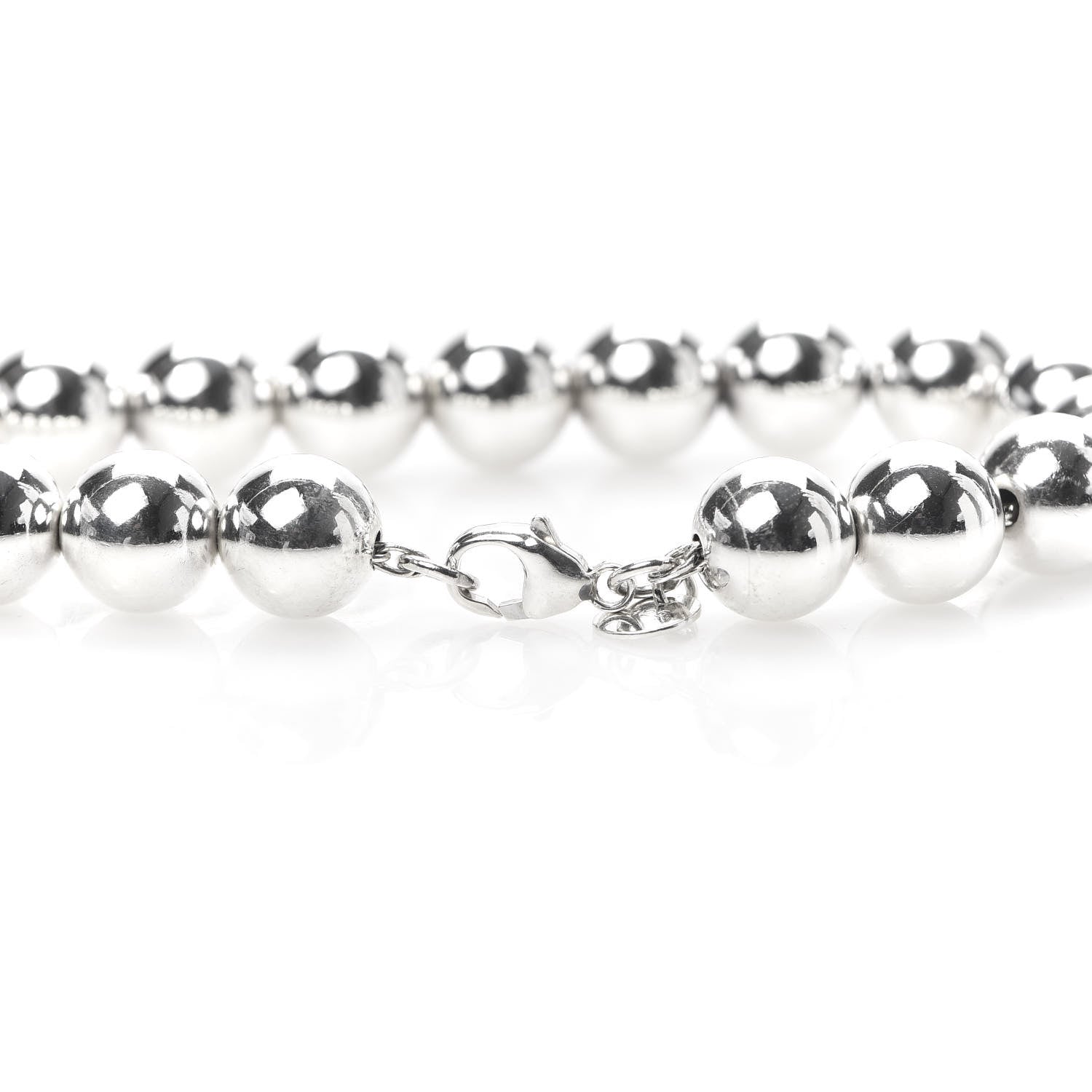 Tiffany Sterling Silver 10mm HardWear Ball Bracelet 4 of 6