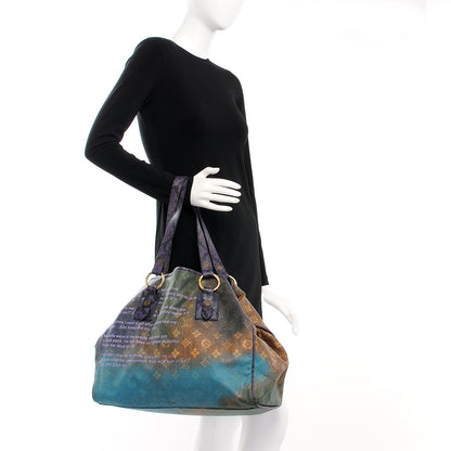 Louis Vuitton Monogram Karung Heartbreak Jokes Tote Violet 2 of 9
