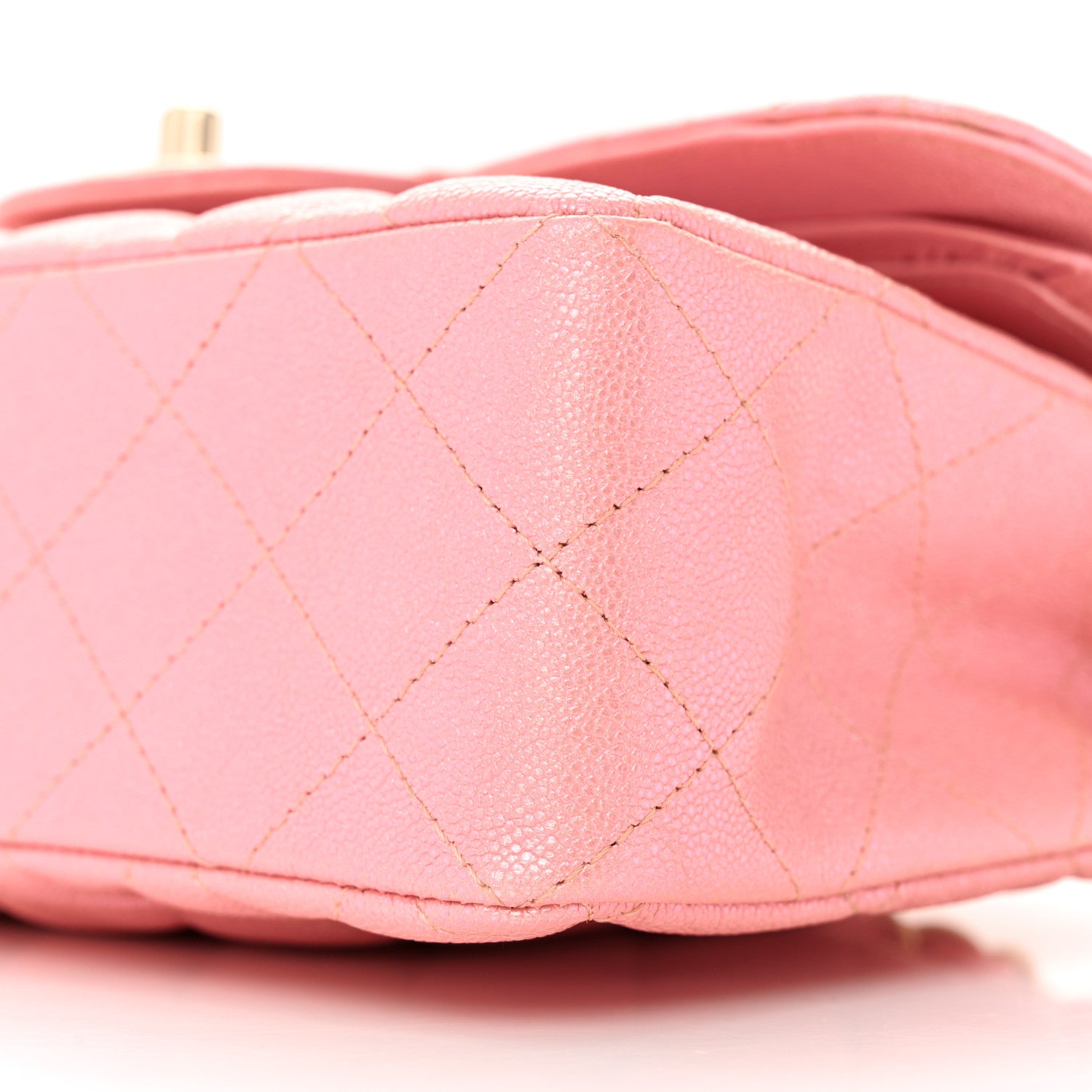 Chanel Iridescent Caviar Quilted Small Double Flap Pink 10 of 11