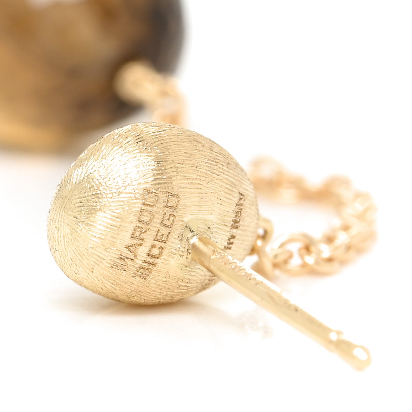 18K Yellow Gold Smoky Quartz Siviglia Drop Earrings