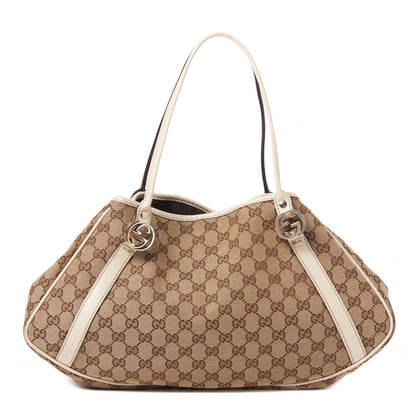 Gucci Monogram Medium GG Twins Shoulder Bag Off White 1 of 8
