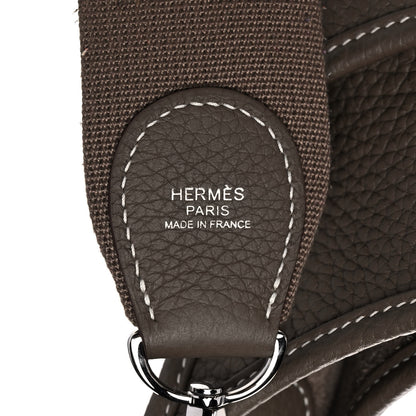 Hermes Taurillon Clemence Evelyne III PM Etoupe 6 of 12