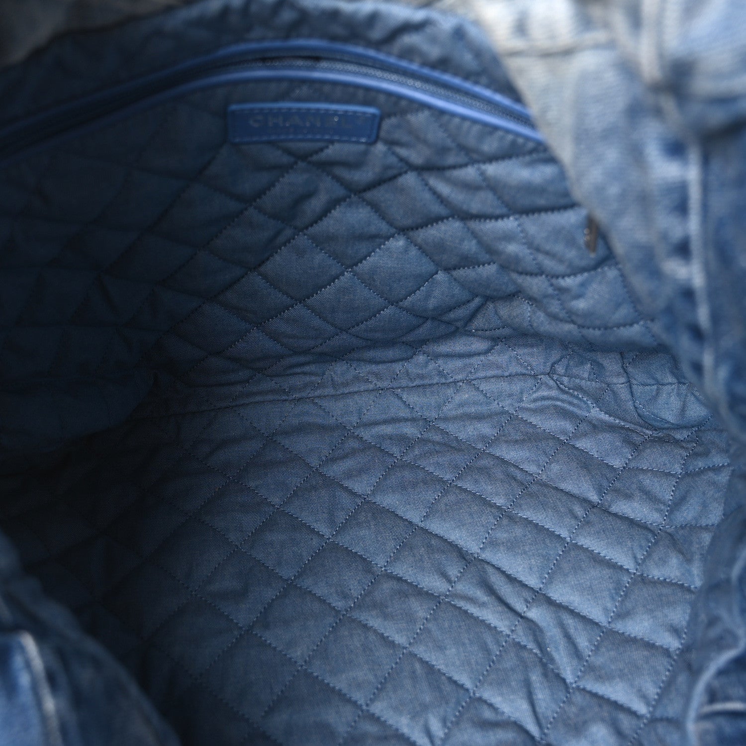 Chanel Denim Quilted Chanel 22 Blue 5 of 11