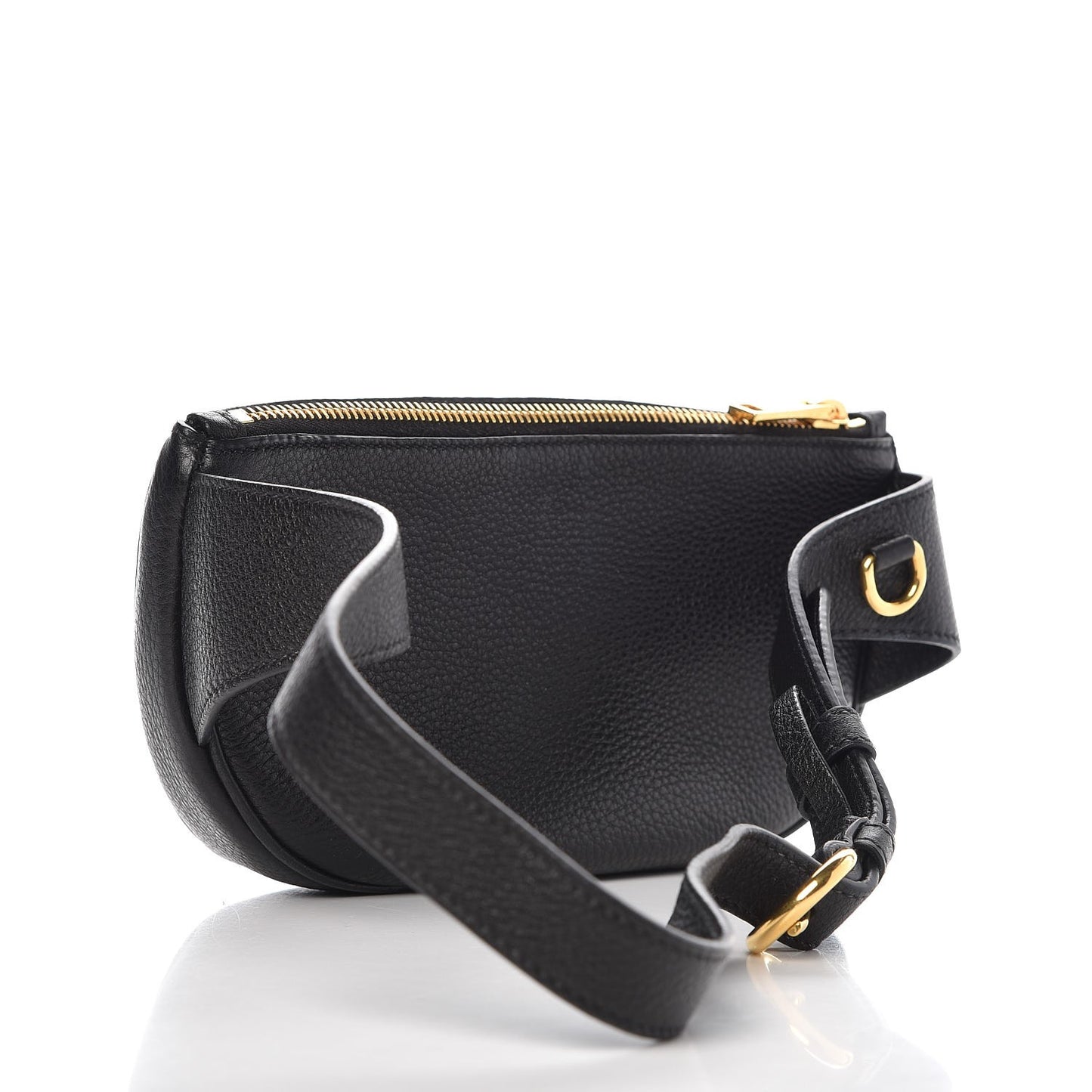 Vitello Daino Small Belt Bag Black