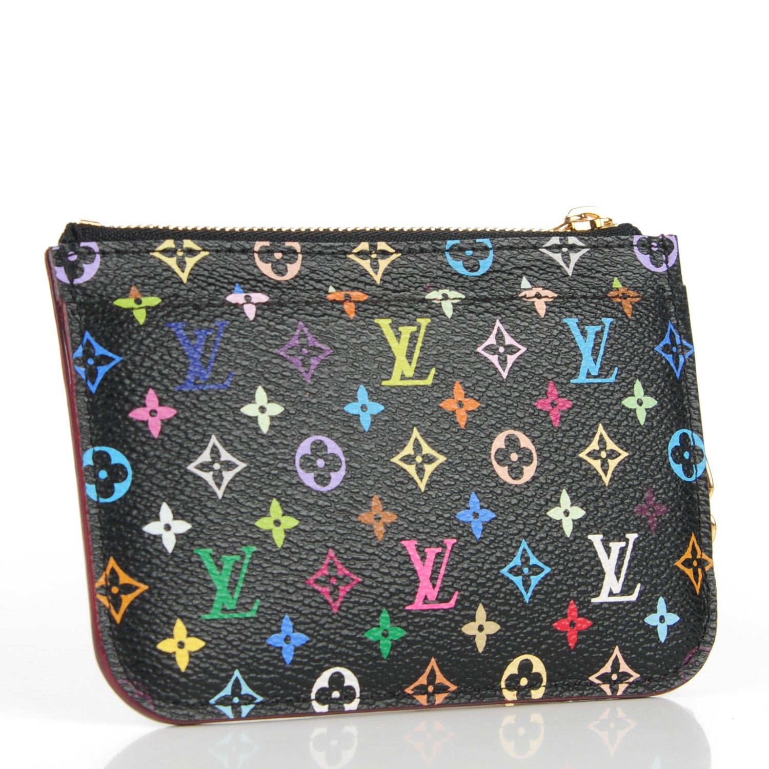 Louis Vuitton Monogram Multicolor Key Pouch Black Grenade 3 of 7