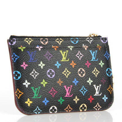 Louis Vuitton Monogram Multicolor Key Pouch Black Grenade 3 of 7