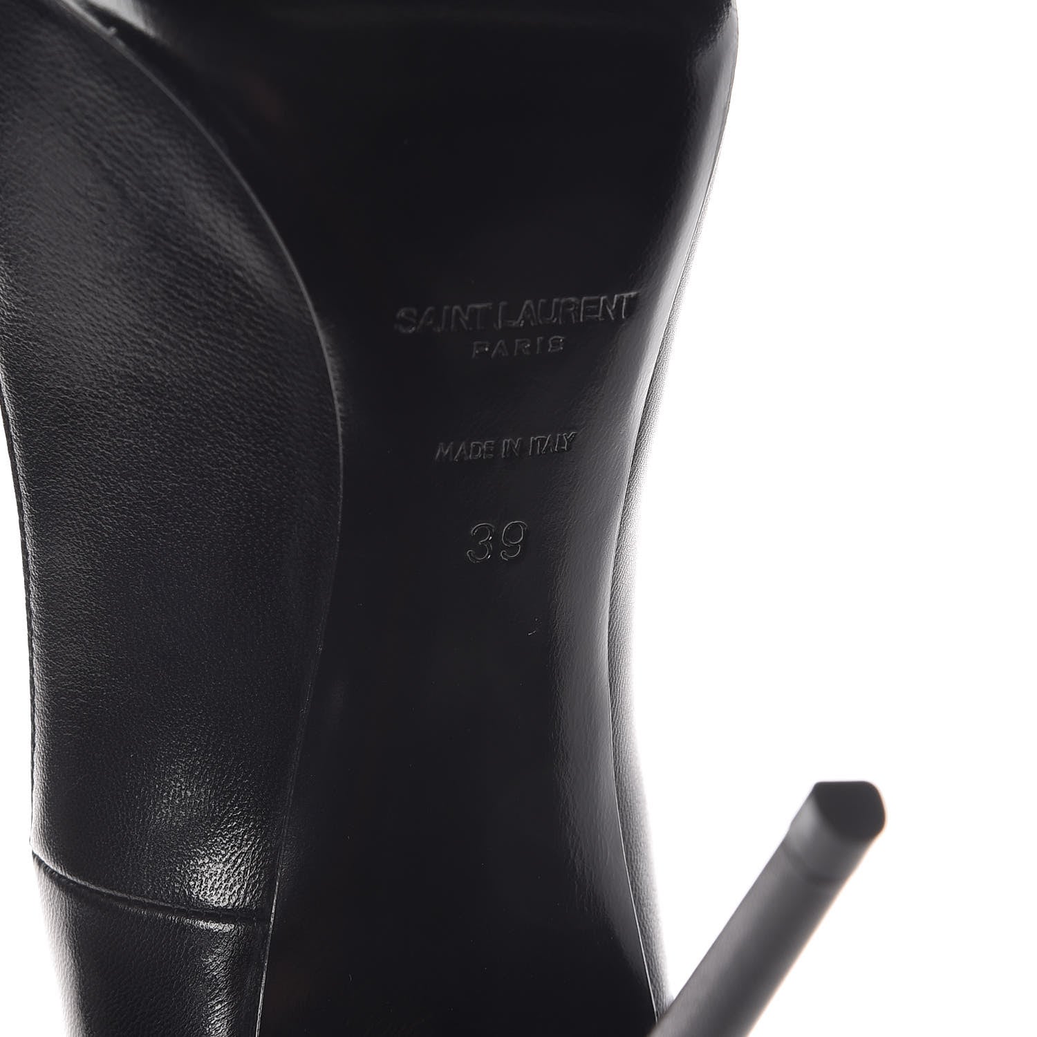 Saint Laurent Calfskin Zoe 105 Pumps 39 Black 7 of 8