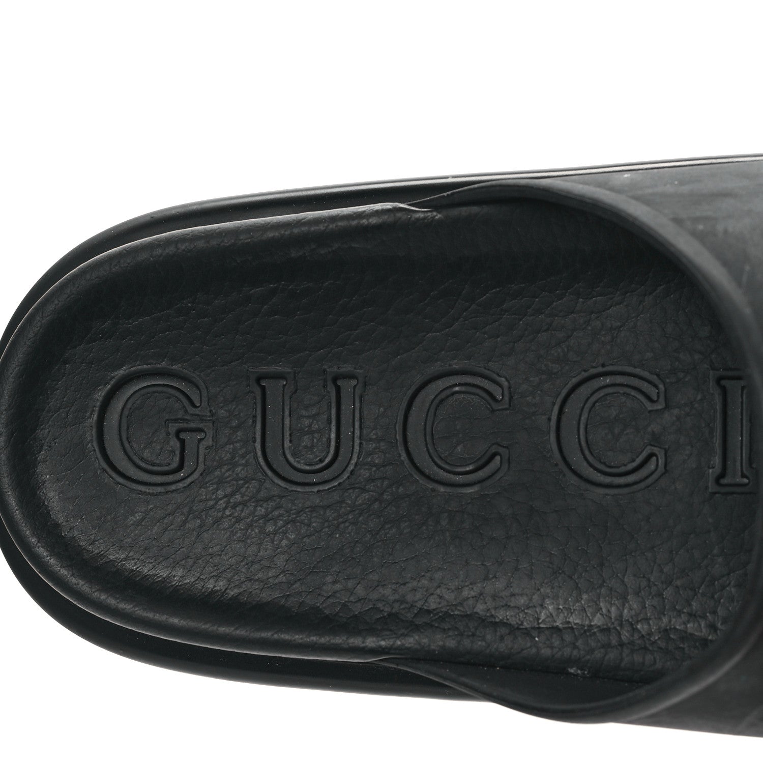 Gucci Soft Rubber Womens Interlocking G Platform 42mm Slide Sandals 38 Black 7 of 8