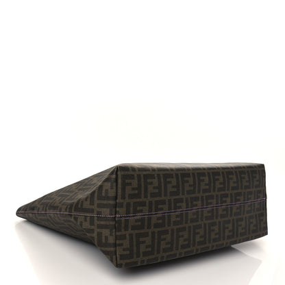 Fendi Zucca Spalmati Large Roll Tote Tobacco Viola 4 of 7