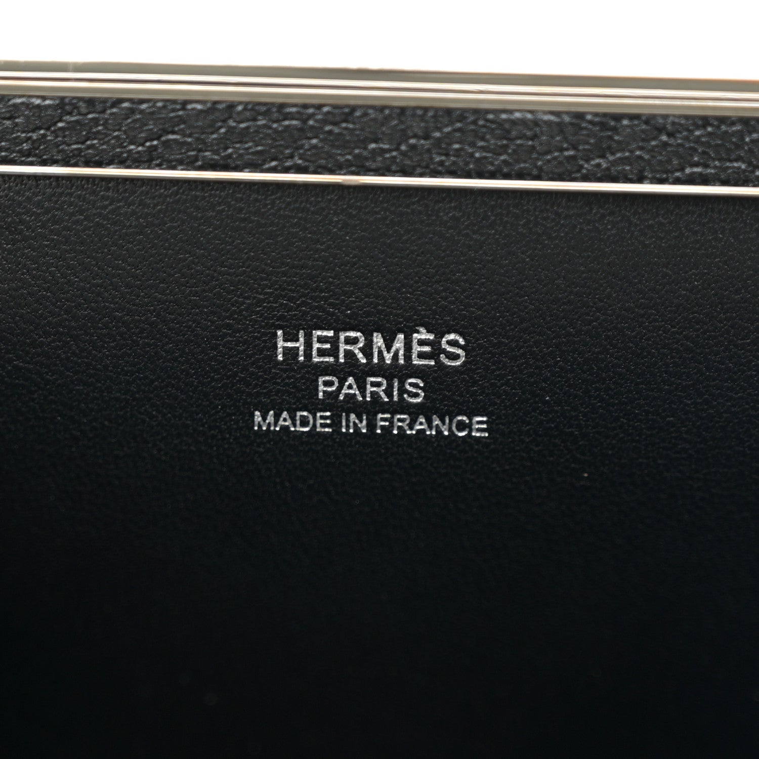 Hermes Chevre Chamkila Mors De Bride Bag Black 6 of 11