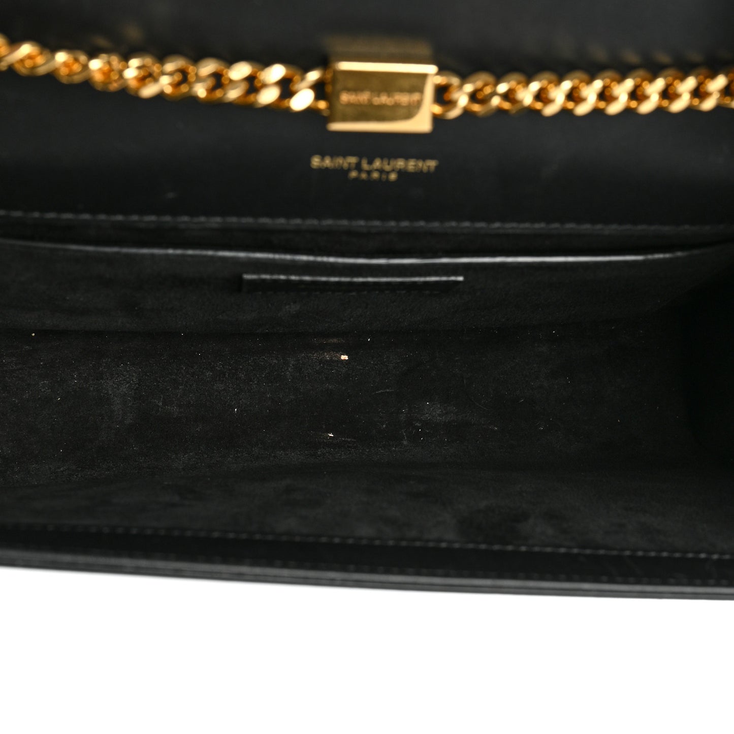 Smooth Calfskin Medium Classic Monogram Kate Tassel Satchel Black