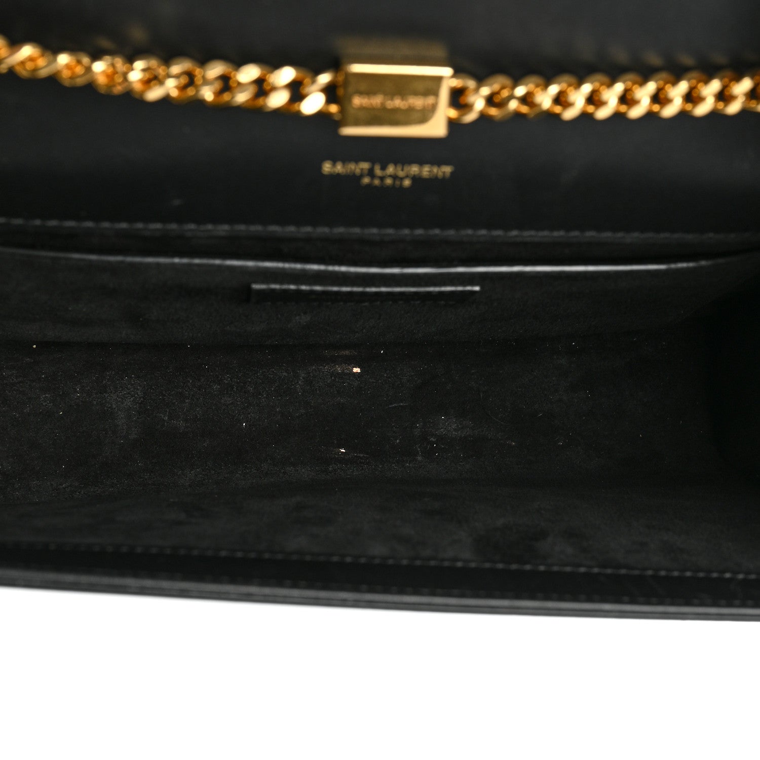 Saint Laurent Smooth Calfskin Medium Classic Monogram Kate Tassel Satchel Black 5 of 14