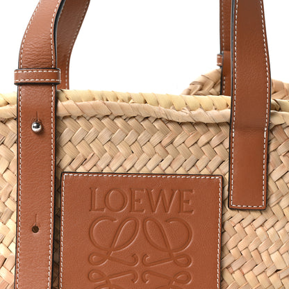 Loewe Raffia Small Basket Tote Bag Natural Tan 8 of 10