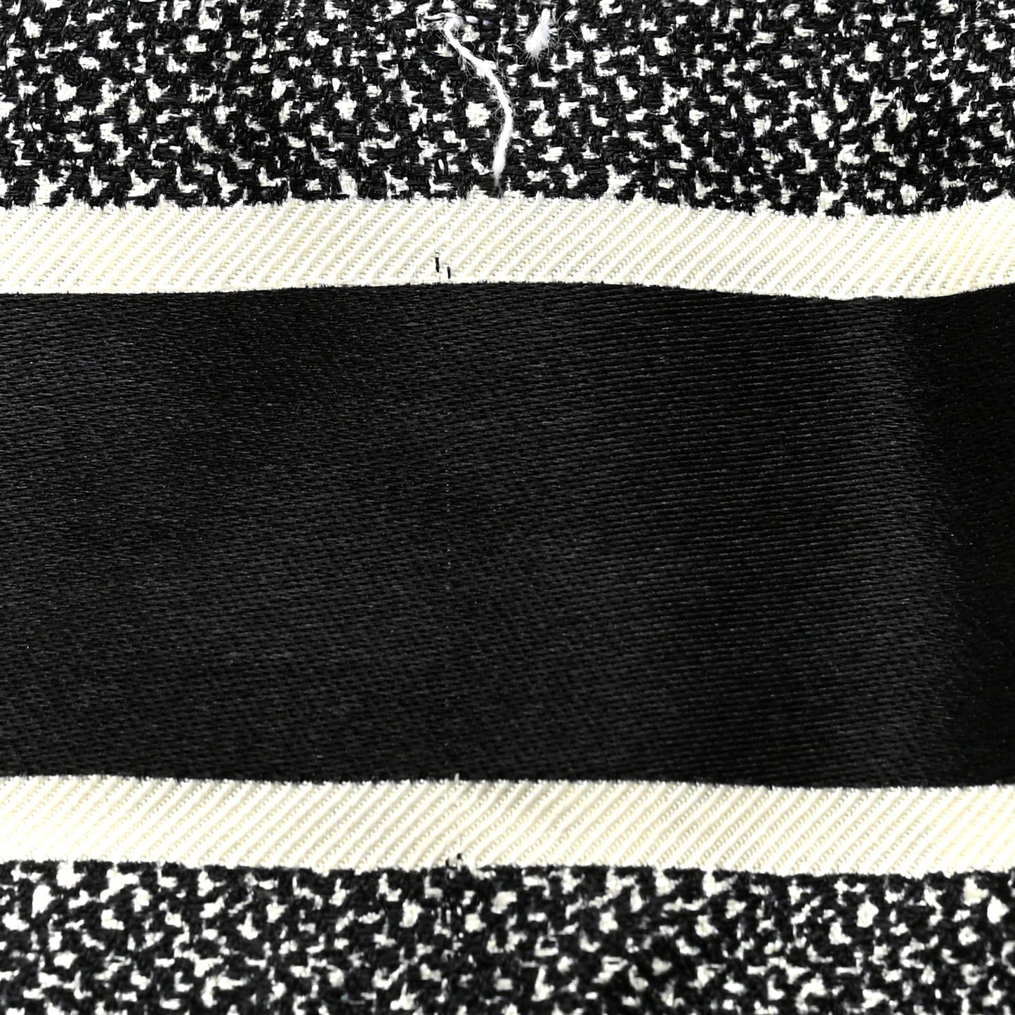 Silk Houndstooth Mitzah Scarf Black White