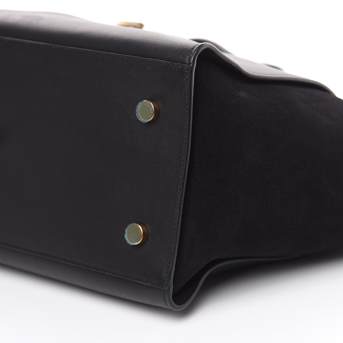 Calfskin Suede Small Monogram Downtown Cabas Black