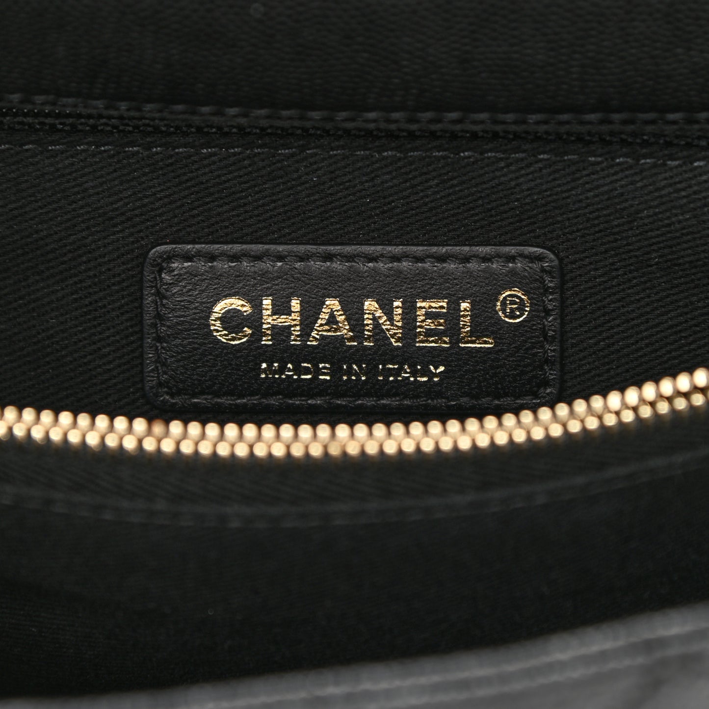 Caviar Lizard Embossed Quilted Small Coco Handle Flap Black