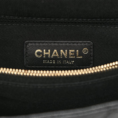 Chanel Caviar Lizard Embossed Quilted Small Coco Handle Flap Black 6 of 11