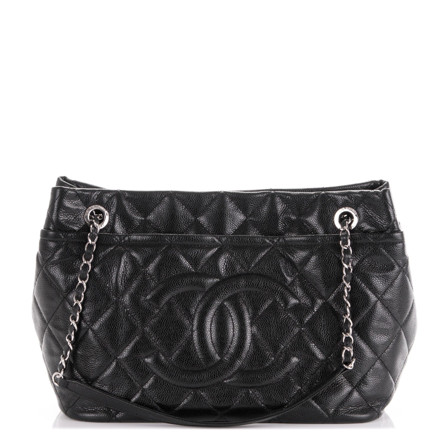 Chanel Caviar Quilted Timeless CC Soft Tote Black 1 of 7