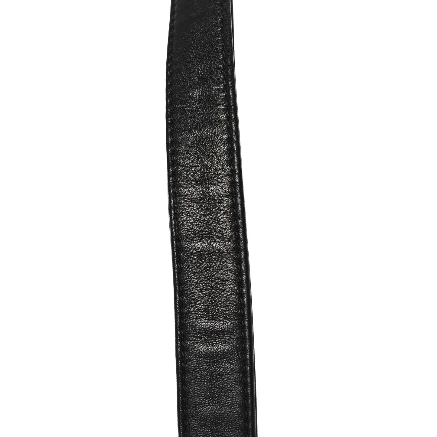 Calfskin Woven Small Boy Flap Black White