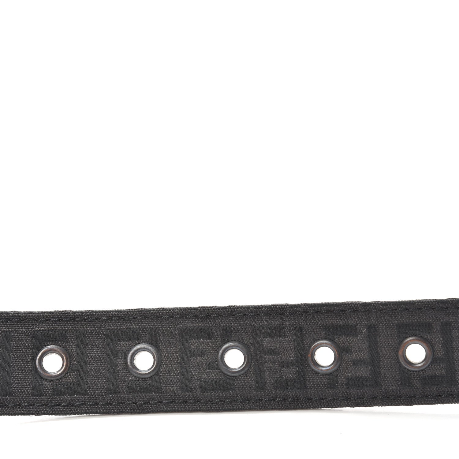 Fendi Fabric Calfskin FF Belt 85 34 Black 5 of 6