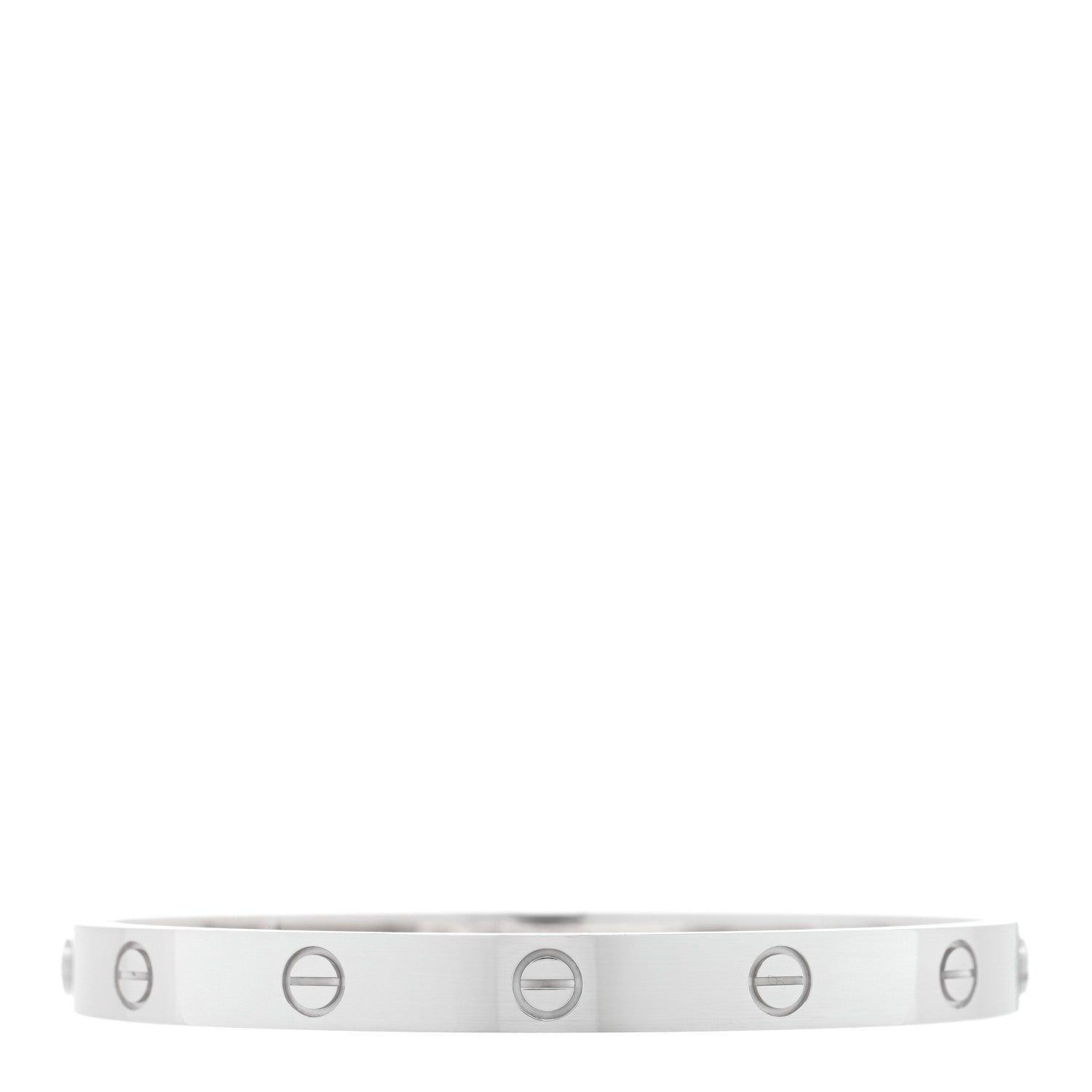 Cartier 18K White Gold LOVE Bracelet 18 2 of 5