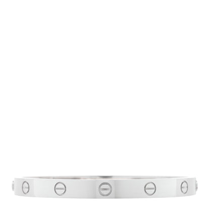 Cartier 18K White Gold LOVE Bracelet 18 2 of 5