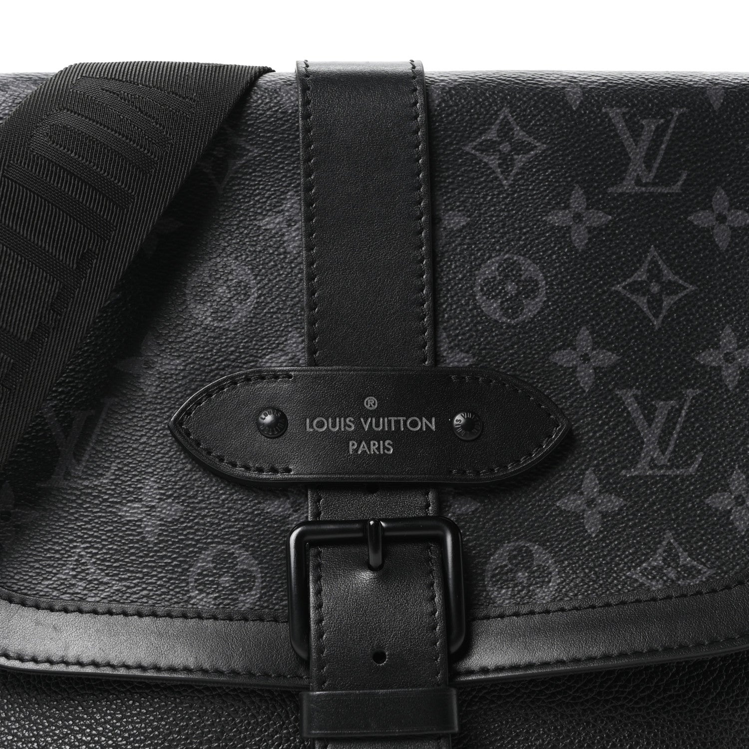 Louis Vuitton Monogram Eclipse Saumur Messenger NV Black 7 of 9
