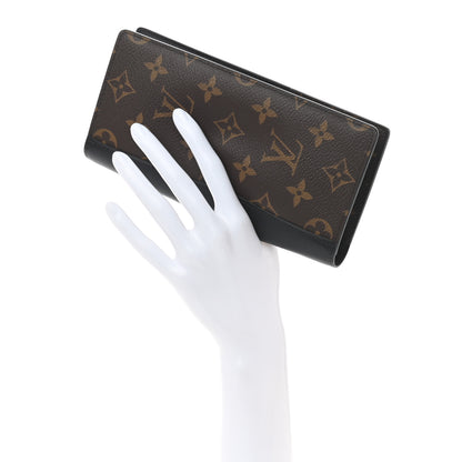 Louis Vuitton Monogram Macassar Brazza Wallet 2 of 7