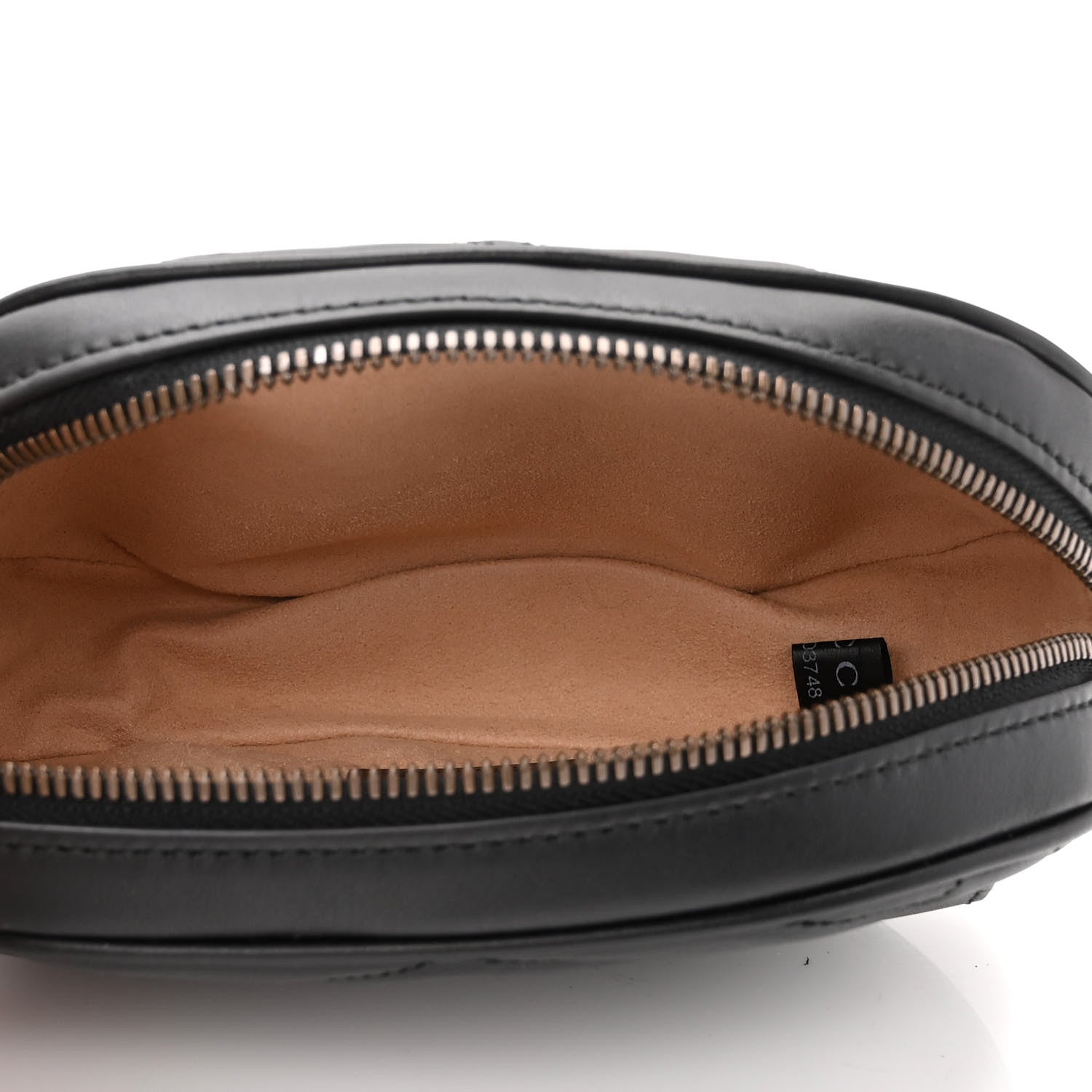 Gucci Calfskin Matelasse GG Marmont Belt Bag 85 34 Black 5 of 10