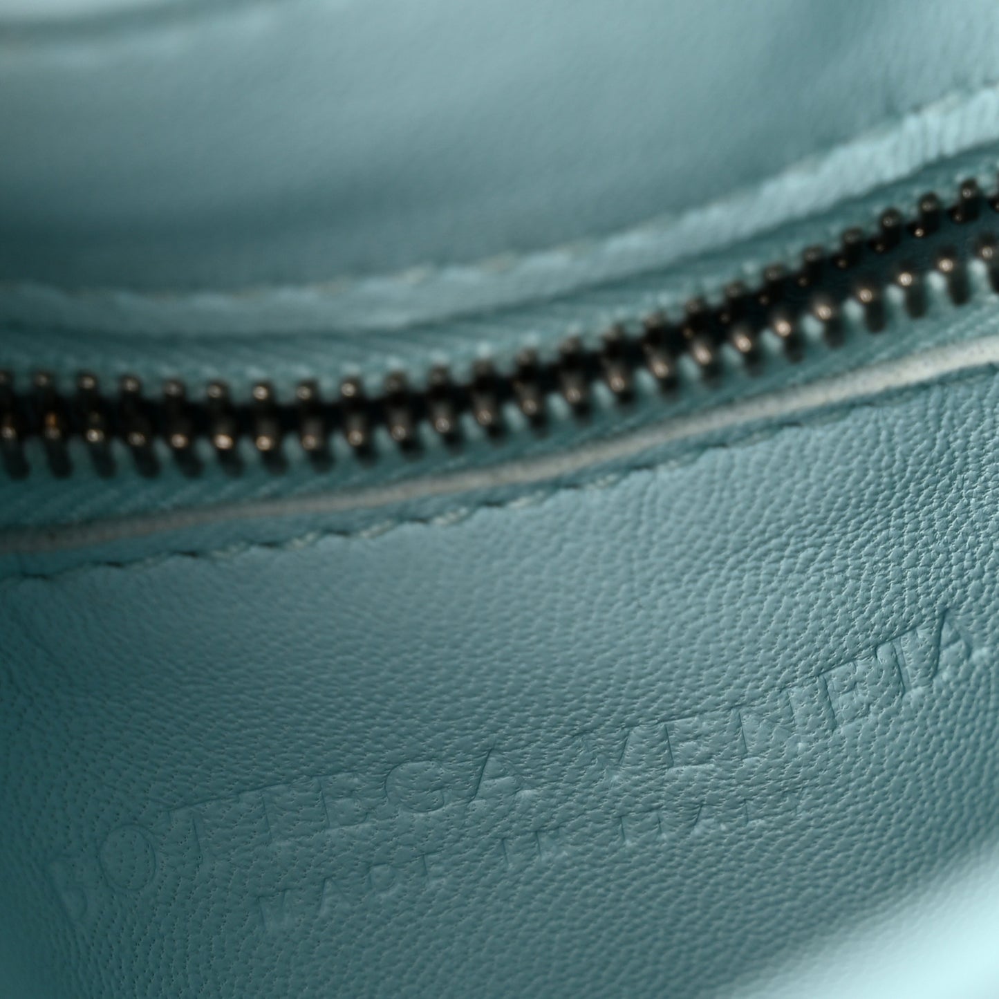 Paper Calfskin Maxi Intreccio Padded Cassette Crossbody Bag Ice