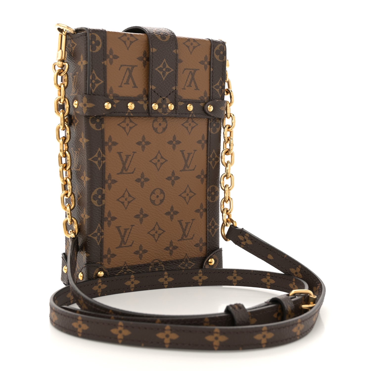 Louis Vuitton Reverse Monogram Pochette Trunk Verticale 3 of 12
